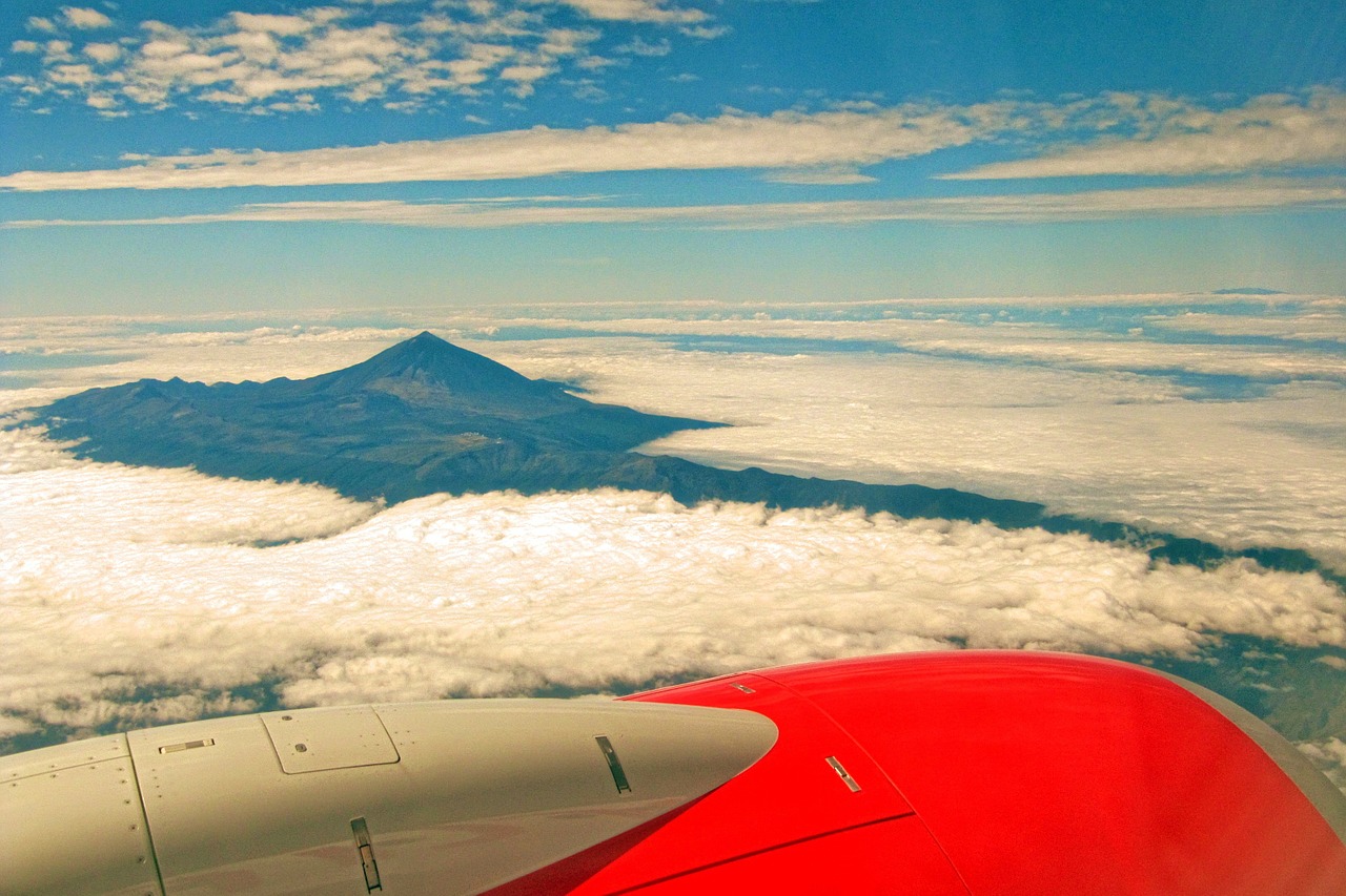 Teide dall'aereo